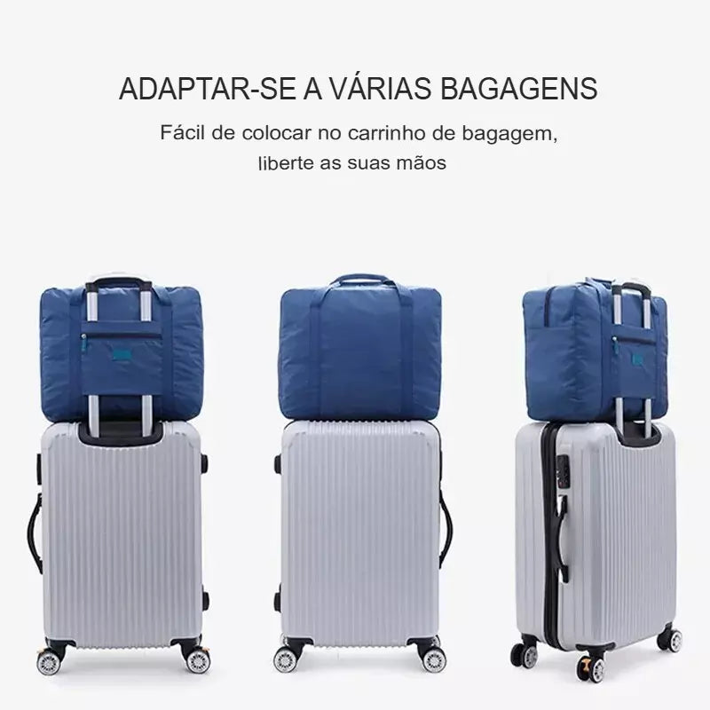 Bolsa de Viagem Dobrável Compacta e Versátil – 2 em 1