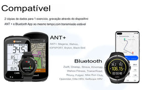 Magene Sensor Cardíaco Bluetooth ANT com Faixa Peitoral e Modo Duplo