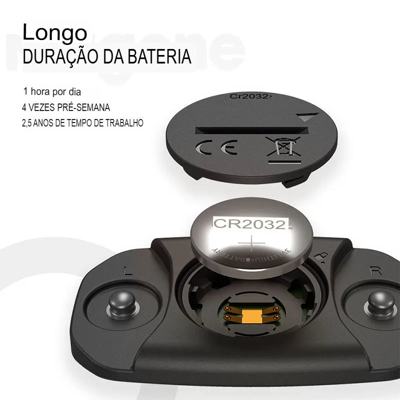 Magene Sensor Cardíaco Bluetooth ANT com Faixa Peitoral e Modo Duplo