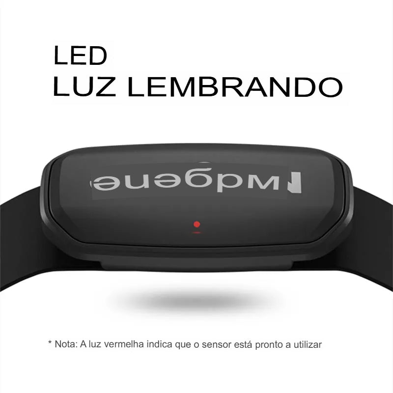 Magene Sensor Cardíaco Bluetooth ANT com Faixa Peitoral e Modo Duplo