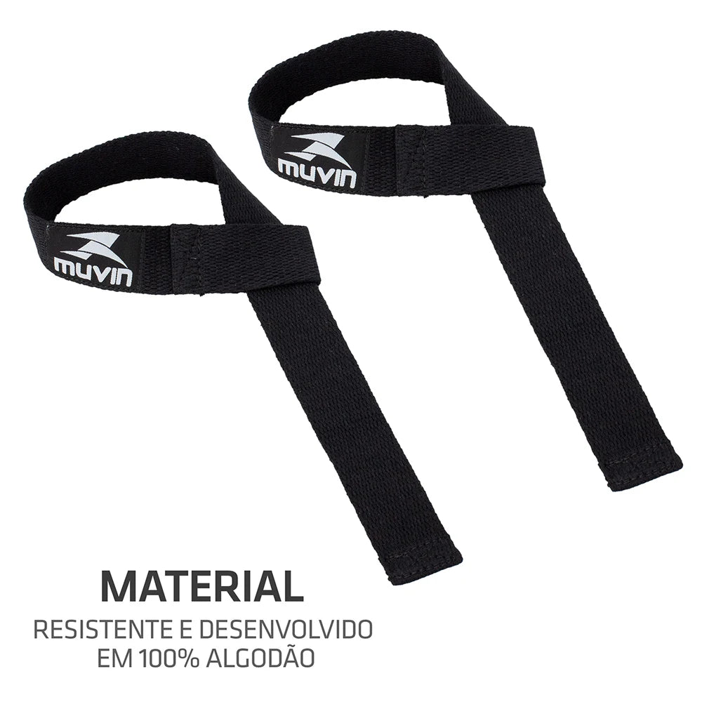 Bodybuilding Straps Muvin Alças de Levantamento de Peso para Potencializar Seus Treinos